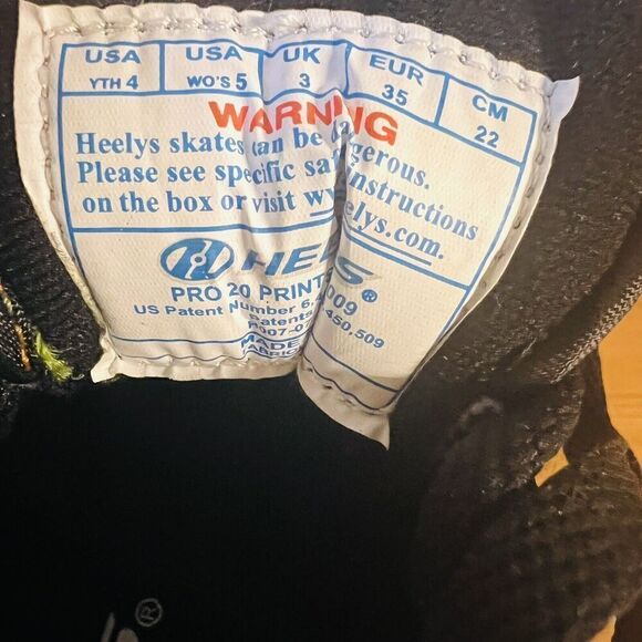Heelys PRO 20 PRINTS BLACK RAINBOW Zebra Print Skate Rolling Shoe Women 5 YTH 4 - Picture 10 of 10